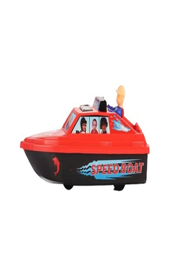 Shinsei Speed Boat Maintenance Free Pullback Spring Action Race Toy Gift for Boys 3+ Years. Strong ABS Plastic, NO Sharp Edges, BIS Certified. Pack of 1, Color White - Image 5